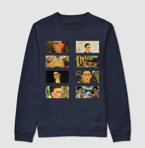 Moletom Suéter Slim Frida em Quadros - loja online