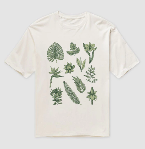 Camiseta Oversized Plantas - comprar online