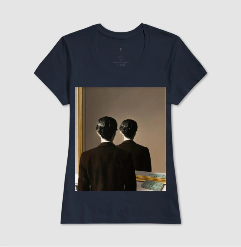 Camiseta Tradicional Rene-Magritte - Lacraste – Moda criativa com propósito: camisetas, moletons e mais