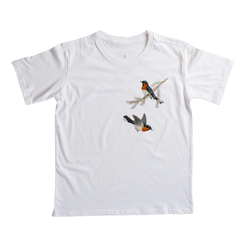 Camiseta Infantil Pássaros na internet