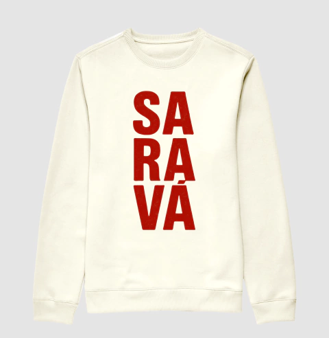 Moletom Suéter Slim Saravá na internet