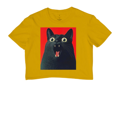 Cropped Gato em Choque - comprar online
