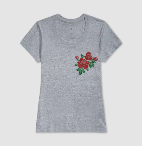 Camiseta Tradicional Flores - comprar online