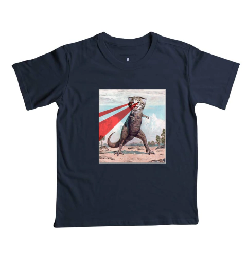 Camiseta Infantil DinoCat Colagem - Lacraste – Moda criativa com propósito: camisetas, moletons e mais