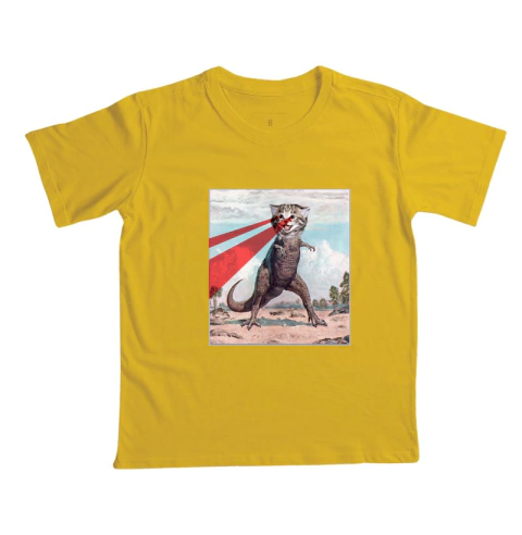 Imagem do Camiseta Infantil DinoCat Colagem