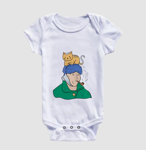 Body Infantil - Van Gogh + Gato - comprar online