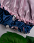 Imagem do Touca de Cetim Dupla Face azul marinho e rosa com Ajuste | Proteção Antifrizz e Conforto