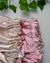 TOUCA DE CETIM DUPLA FACE ROSA E CHAMPANHE - comprar online