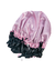 TOUCA DE CETIM DUPLA FACE PRETO E ROSA