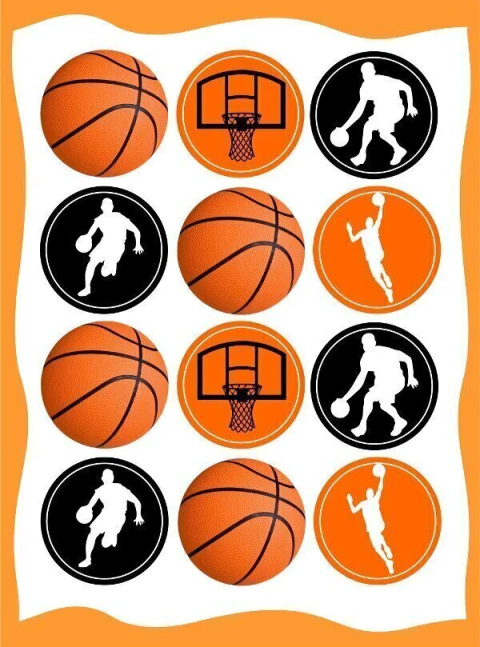 Stickers Basquet x 12