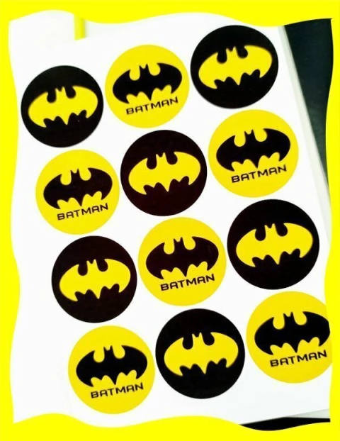 Plancha Stickers Batman x 12