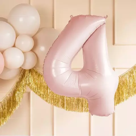 Globo Numero 80cm Rosa Pastel