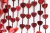 cortina corazones roja