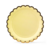 Plato Redondo Amarillo Pastel x 5