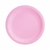 Plato desechable color rosa de 10 unidades.