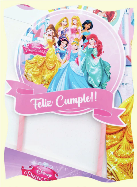 topper torta princesas disney
