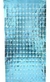 Cortina Square Celeste Metalizada - comprar online