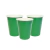 Vasos verdes de papel