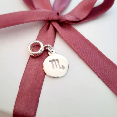 Berloque Signo de Escorpião Banhado á Prata na internet