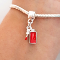 Berloque Esmalte Banhado à Prata
