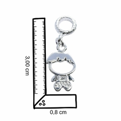Pulseira de Duas Filhas Meninas Banhada à Prata na internet