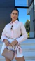 Camisa Linho Jasmine Rosa - comprar online