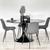 Silla Clyde (Pana Gris Oscuro - Base Negra) en internet