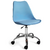 Silla Tulip Celeste - Base Cromada