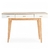 Escritorio Kiev Laqueado Blanco - Lustre Natural (3 Cajones) - comprar online