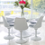 Silla Tulip Blanca Giratoria Blanca Brillante (Almohadón de Pana) - comprar online