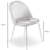 Silla Maison (Pana Gris Claro - Base Metal Dorado) - decodesign