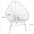 Set de 2 Sillones Mexicanos Ovales + Mesita Vidrio (Yute/ Hierro)