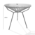 Set de 2 Sillones Mexicanos Ovales + Mesita Vidrio (Yute/ Hierro) - comprar online