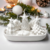 Velas en Centro de Mesa de Pinos de Navidad (Ceramica)