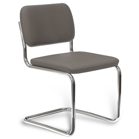 Silla de Cesca (Pana Gris Oscuro/ Cromada) - comprar online