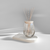 Difusor de Vidrio Bombé Transparente Tapa Madera Maciza + Varillas (460 CC) - comprar online