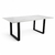 Mesa de Comedor Simil Mármol Base Hierro Negra 2,00 x 1,00 mt. - comprar online