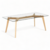 Mesa Baja Rectangular (Tapa Vidrio / Base Madera)
