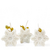 Set x 3 Velas de Copos de Nieve (Packing en Dorado)