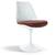 Silla Tulip Blanca Giratoria Blanca Brillante (Almohadón de Pana) - tienda online
