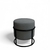 Banquito Puff Eco Cuero (Gris) - comprar online