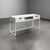 Escritorio Minimalista Laqueado Blanco (2 Cajones) - comprar online