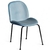 Silla Beetle (Pana Celeste - Base Metal Negro)