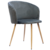 Silla Owen (Pana Gris Oscuro - Base Madera)