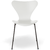 Silla Serie 7 (Laqueada Blanca - Negra)