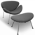 Sillón Paulin + Otomano Pana (Cromado)