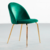 Silla Maison (Pana Verde - Base Metal Dorado) - comprar online