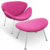 Imagen de Sillón Paulin + Otomano Pana (Cromado)