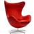 Sillón Egg Eco Cuero (Cromado) - tienda online