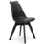 Silla Tulip Negra - Base Negra
